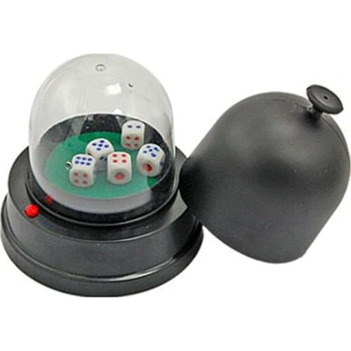 Automatic Dice Roller Cup Battery Operated with 5 Dice
