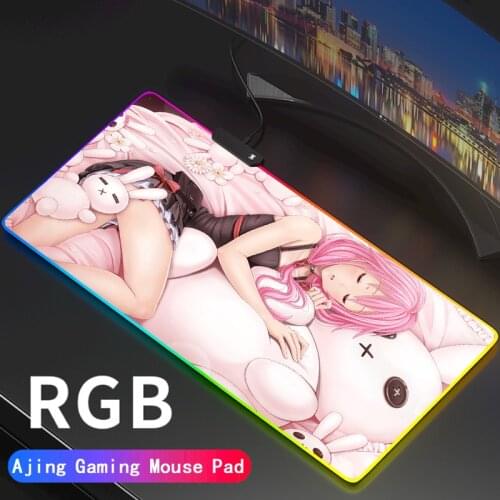 RGB Large Anime To love Gaming Computer Mousepad Gamer Mouse Carpet PC Desk Play Mat with LED Backlit Support DIY