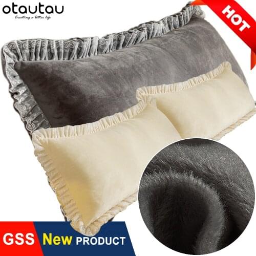King Size Bed Back Pillow Case Rectangle Long Body Backrest Pillowcase Cover Headboard Cushion Princess Lace Sofa Bedding Decor