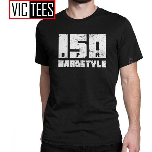 Hardstyle Electronic Music EDM Rave T-Shirt Men Music Hardcore DJ Techno Party Cotton T Shirt Oversized