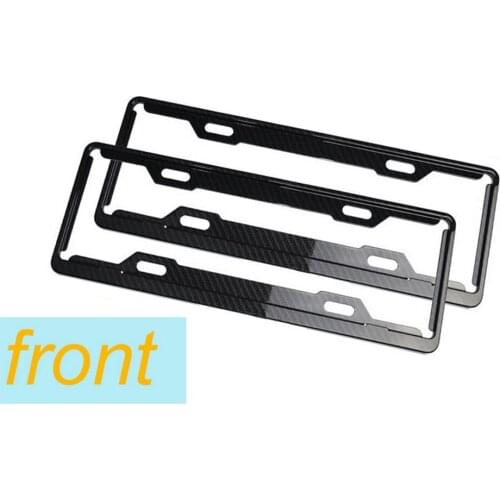 Good price A set of two black Chinese size carbon fiber license plate frame per Mer-cedes Be-nz decorative protection