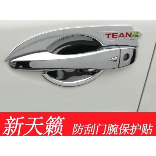 ABS Chrome Car Styling Door Handle Cover Door Handle Bowl Trim Car Accessories Fit For Nissan TEANA 2013-2017