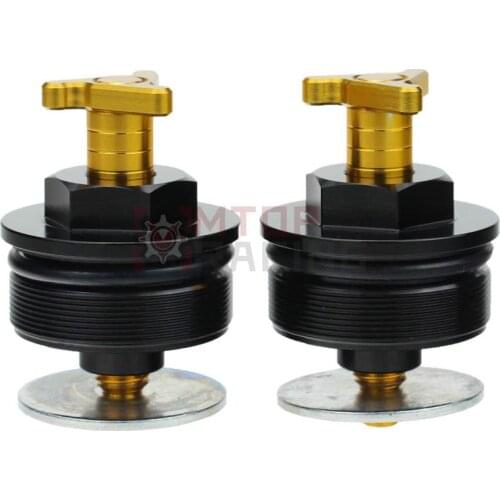 Preload Fork Caps For Suzuki GSX1100 1991 1992 1993 1994 43mm Triangle Adjustable Fork Bolts