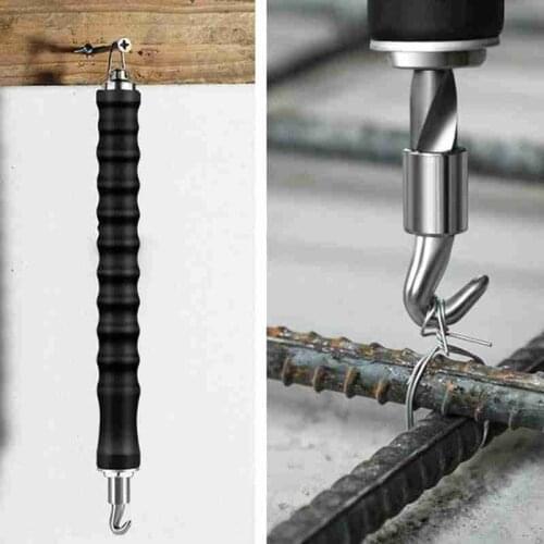 Lightweight Semi-automatic Straight Pull Rebar Hook Manual Wire Bundling Tool Construction Site Effort Saving 30x2.7cm Tools