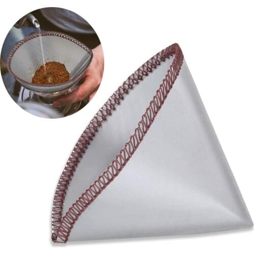 Reusable Pour Coffee Filter Mesh Paperless Coffee Filter Stainless Steel Cone Filter 3 To 4 Cup Coffee Filter kitchen tools