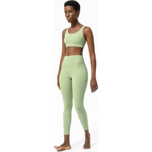 Butter Soft Yoga Set Stretchy Fit Fitness Clothing Sportswear Women Gym Leggings Push-up Strappy Sport Bra 2 Piece Sports Suits