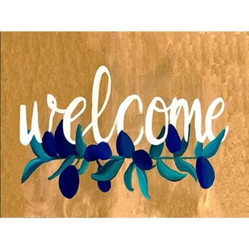 SenyuArt Diy Diamond Painting Full Round Square Embroidery Picture Welcome Mosaic Accessories Cross Stitch Kits Craft Home Decor