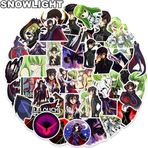 10/50pcs/set Cartoon Anime CODE GEASS Lelouch Of The Rebellion Stickers For Skateboard Mixed Laptop Luggage Gift Kids Motorcycle