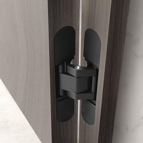 Invisible door hinge cross High Quality 3D Adjustable Conceal Hinge Zinc alloy hinge bearing 40kg 150*25mm Indoor door hinge