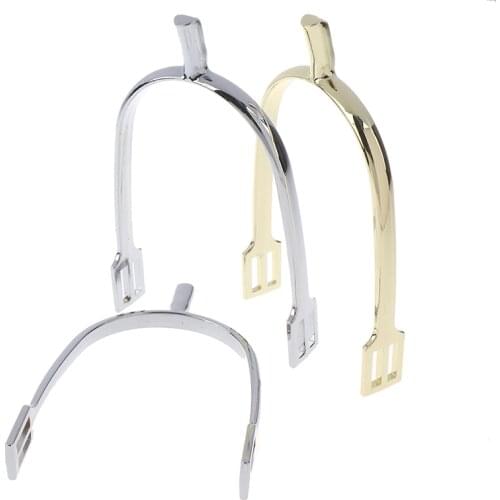 New HOT!1 Pair Zinc Alloy Horse Spurs Equestrian Horse Riding Spurs for Men Golden Silver