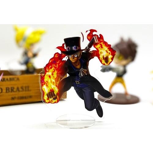 Love Thank you One Piece Sabo Luffys brother HF acrylic stand figure model plate holder cake topper anime Japanese cool