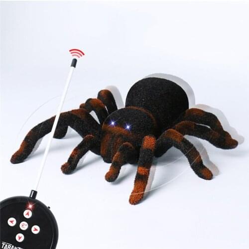Wall Climbing Spider Remote Control Toys Infrared RC Tarantula Kid Gift Toy Simulation Furry Electronic Spider Toy For Kids Boys