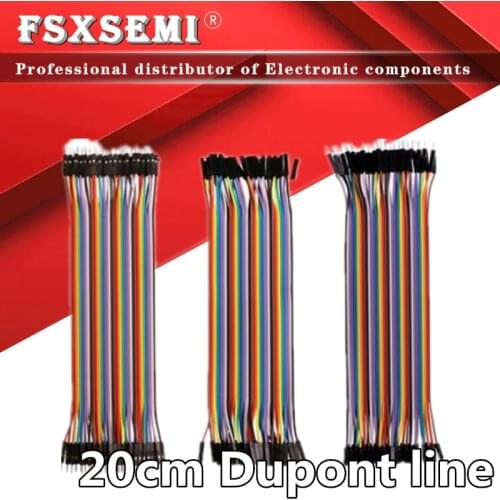 120pcs Dupont line 20cm 40p Male to Male + Male to Female and Female to Female jumper wire Dupont cable for Arduino DIY Kit