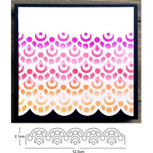 Stripe wave frame Metal Die Cut Stencils for DIY Scrapbooking Album Decor Embossing Hand-on Paper Cards Craft Cutting Dies