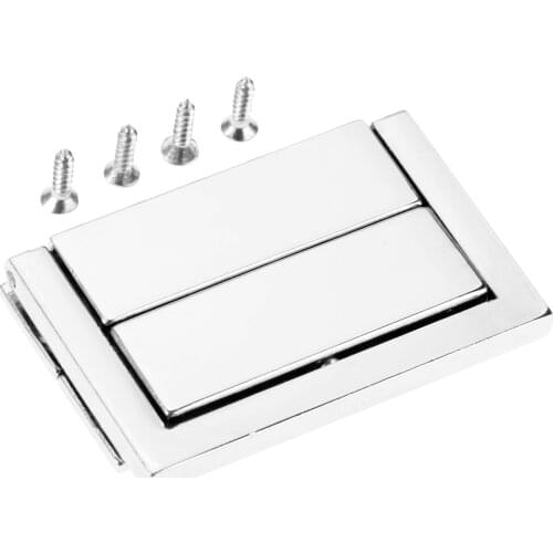 1set Toggle Latch Alloy Retro Silver Hasp Lock Toggle Buckle Clip Clasp Furniture Hardware Jewelry Gift Box Chest Decor 48*30mm