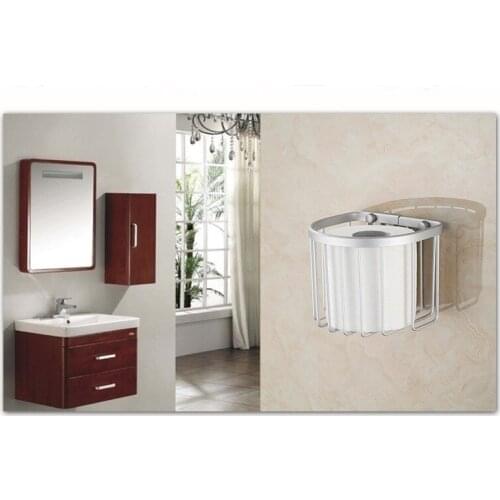 1PC New Space Aluminum Toilet Paper Towel Rack Basket Bathroom Shelf Paper Tissue Box NG 003