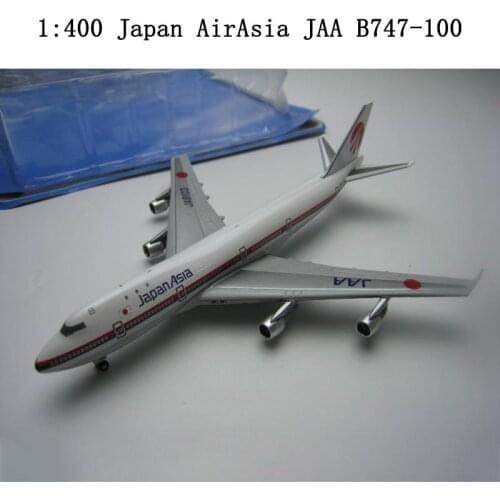 18CM 1:400 Scale Japan AirAsia JAA B747 B747-100 Aircraft Plane Metal Diecast Airplane Model Toy for Collectible Collection Gift