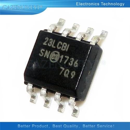 2pcs/lot 23LC1024-I/SN SOP-8 23LC1024 SOP8 23LCBI SOP 23LCBI/SN 23LCB1 In Stock