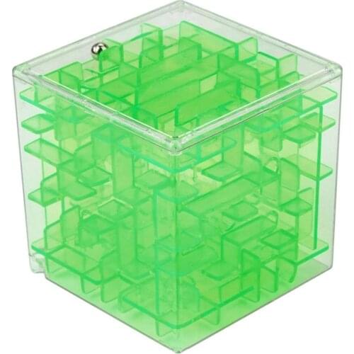 3D Mini Speed Cube Maze Toy Magic Cube Puzzle Game Three-dimensional Maze Rolling Ball Magic Learning Toys For Children Adult