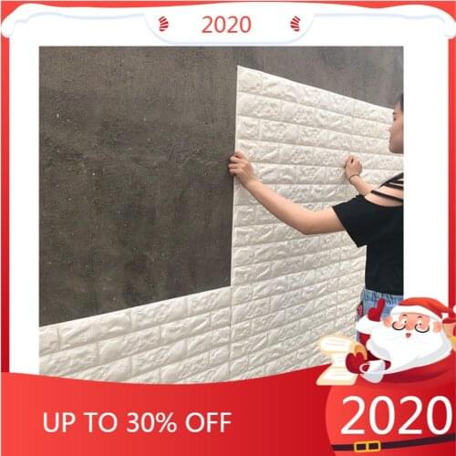 70x77cm New 3D XPE foam brick wall sticker self adhesive decorative wallpaper 3d wall panel