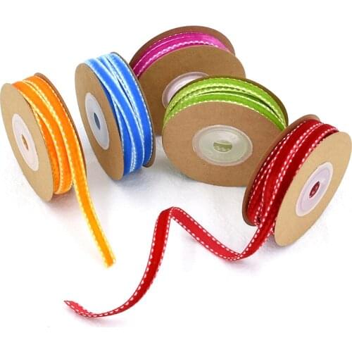 5m/lot 6mm Inelastic Jumper Velvet Stain Ribbon for DIY Crafts Hair Accessories Bow Handmade Gift Box Cake Packing Lace Ribbons