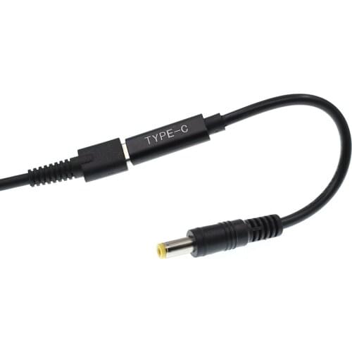 USB-C To 5.5*2.5mm PD Adapter Cable For Toshiba L600 C600 L800 L800 L730 L750 M801 M800 M300 Laptop DC Cord 5.5*2.5