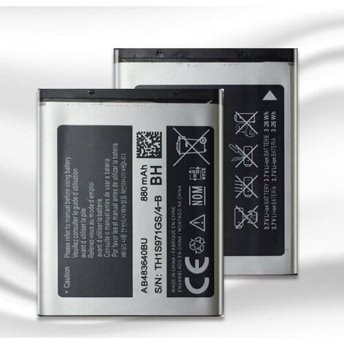 880mAh AB483640BU For Samsung battery SL-M608 J600 J608 B3210 C3050 E740 E748 F110 F118 F619 G618 J218 battery