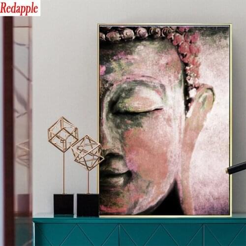 Diamond embroidery Abstract art, colorful buddha religion full square round drill diamond painting 5d diy diamond mosaic