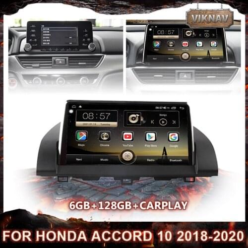 6G+128G Car Radio for Honda Accord 10 2018-2020 android 10.0 BT 5.0 Multimedia Player 1280*720 Stereo Receiver Tape Recorder
