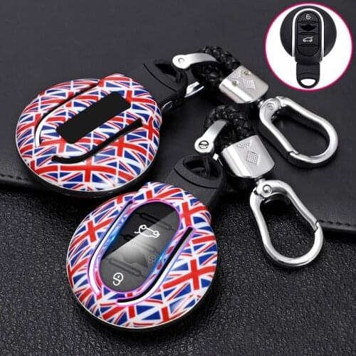 ABS Carbon Fibe Car Remote Key Full Cover Case Protect Shell For Mini Cooper S One JCW F54 F55 F56 F57 F60 Clubman Countryman