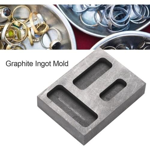 Graphite Crucible Ingot Torch Melting Casting Refining Scrap Bars Combo Mold