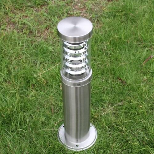 JUBILANT Outdoor Pole Rod Bollard Light Column Post Lamp LED Modern Stainless Steel Waterproof Outdoor Lawn Light Lamps Lights