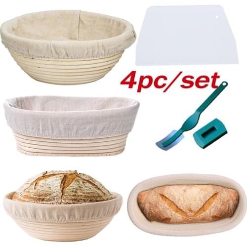 1 Set Bread Proofing Basket-Banneton Proofing Basket-Sourdough Basket Set for Home Bakers Artisan Bread Making