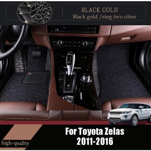 Carpets For Toyota Zelas 2016 2015 2014 2013 2012 2011 Luxury Double Layer Wire Loop Car Floor Mats Interior Accessories Protect