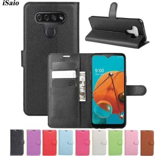 For LG K51 K61 V60 ThinQ 5G TD-LTE JP L-51A Wallet Case Flip Leather Cover Mobile Phone Case Soft TPU Shell with Card Holders