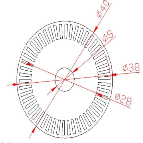 M2-11 Photoelectric Encoder Inverter Robot Speed Measuring Disc Photoelectric Speed Sensor Encoder Inverter for RC Smart Car