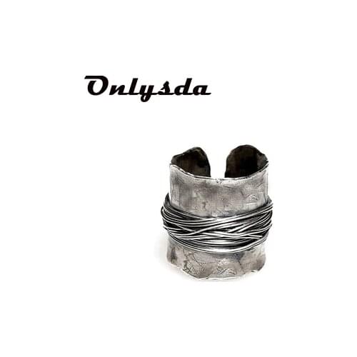 Stainless Steel Viking Simple Ring vintage Hammer retro punk Classic Ring Male finger Love Jewelry for man Gift Wholesale OSR514