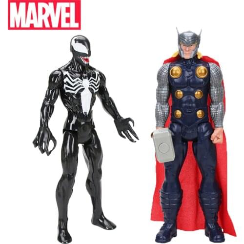 Set of 2 Marvel Venom Titan Hero Series Venom Thor Figure 30cm Marvel Avengers Spider man Action Figure Collectible Model Dolls