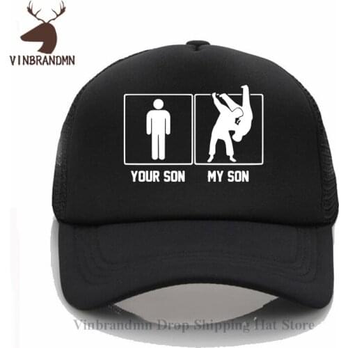 New summer JUDO Baseball cap Funny Printed My Son Your Son sun hats FitnessJUDO hat BJJ Jiu Jitsu Mom Mother Pride Fishing hats