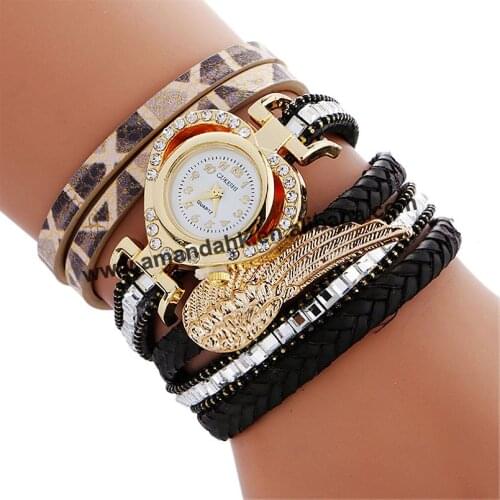 Wholesale Alloy Wing Fashion Rhinestone Heart Watches Women Luxury Gold Crystal Quartz Watch For Ladies Dress Watches 918626