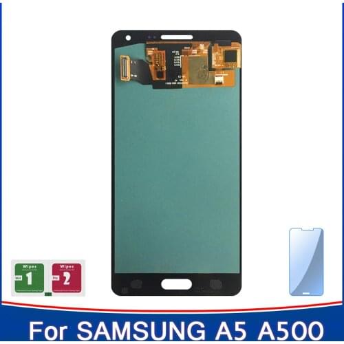 Original AMOLED LCD For SAMSUNG Galaxy A5 2015 A500 A500F A500FU A500H A500M LCD Display Touch Screen Replacement Digitizer
