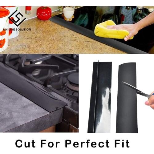 Silicone Stove Counter Gap Filler Sealing Spills Gap Fillers Easy Clean Gaps Cover Kitchen Supplies 21 inch