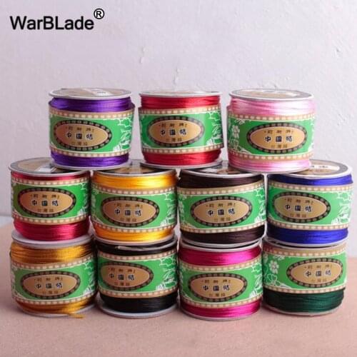 High Quality 69m 1.5mm Nylon Cord Cotton Cord Thread Chinese Knot Plastic String Rope Bead DIY Bracelet Necklace Jewelry Making