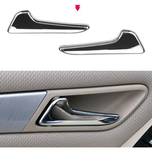 1Pcs for Mercedes-Benz A-Class W169 B-Class W245 Chromed Car Inner Interior Door Handles Panel Trim Cover Accessories Left Right