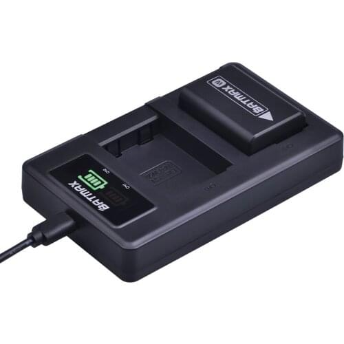 1PC NP-FW50 NPFW50 Battery with LED Display Ultra Slim USB Dual Charger for Sony Alpha a5000,a6500,a6300,a6000,a7 II,a7R II
