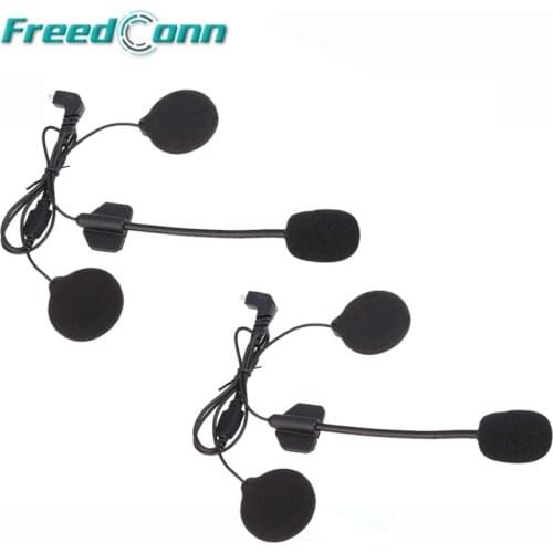 2PCS T-COMSC Interphone Accessories Hard Earphone Suit for T-COMVB T-MAX FDC-01VB COLO TCOM-02 Motorcycle Helmet Intercom