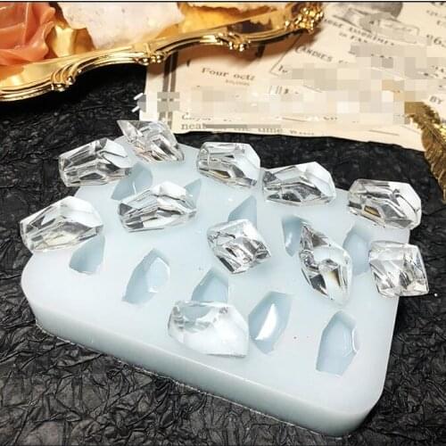 2021 New Transparent Silicone Mould Resin Decorative Craft DIY Irregular crystal grains Mold epoxy resin molds for jewelry