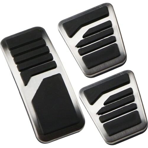 Car MT Clutch Brake Gas Pedal Pad Cover Fit For Mitsubishi Lancer Outlander PHEV Eclipse Cross ASX Pajero Mirage L200 RVR LHD