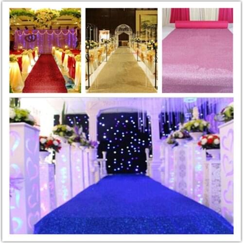 1.4 m Wide X 10 m/roll Shiny Pearlescent Wedding Carpet Fashion Aisle Runner T Station Ornament For Party Decoration Supplies