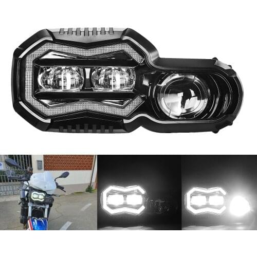 E-mark Headlights For BMW F800GS F800R F700GS F650GS Adventure Motorcycle Lights Complete LED Headlights Assembly